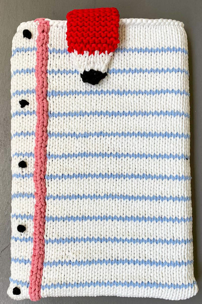 Notebook with Pencil Knit Sleeves
