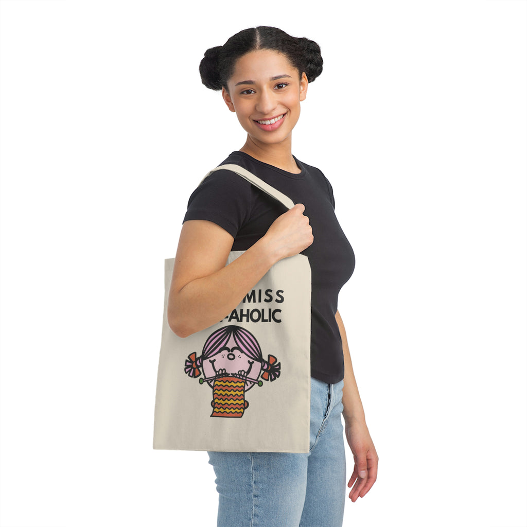 Little Miss Yarn - Aholic Canvas Tote Bag